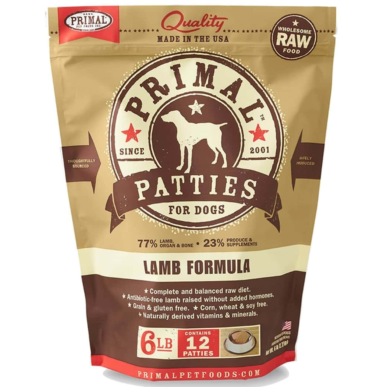 Primal Lamb Formula Frozen Raw Dog Food