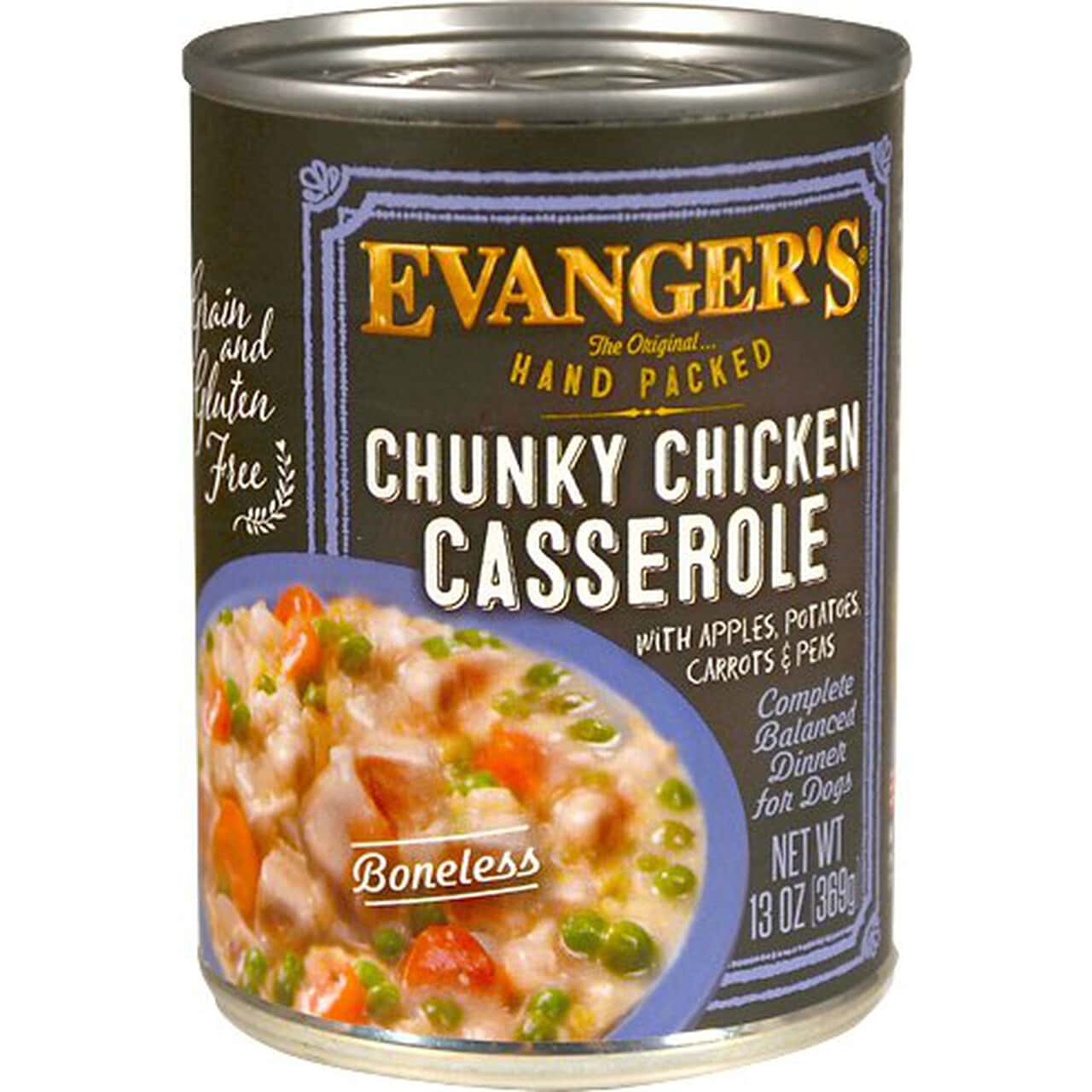 Evanger’s Chunky Chicken Casserole Grain Free Wet Dog Food
