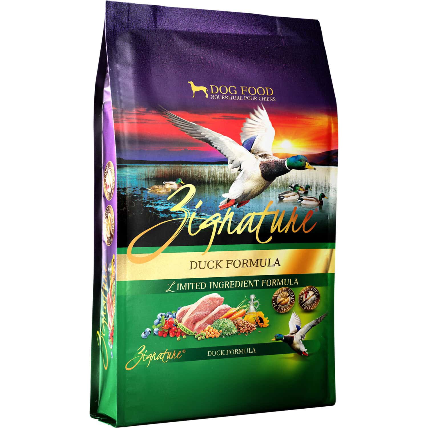 Zignature Duck Formula Grain Free Dry Dog Food