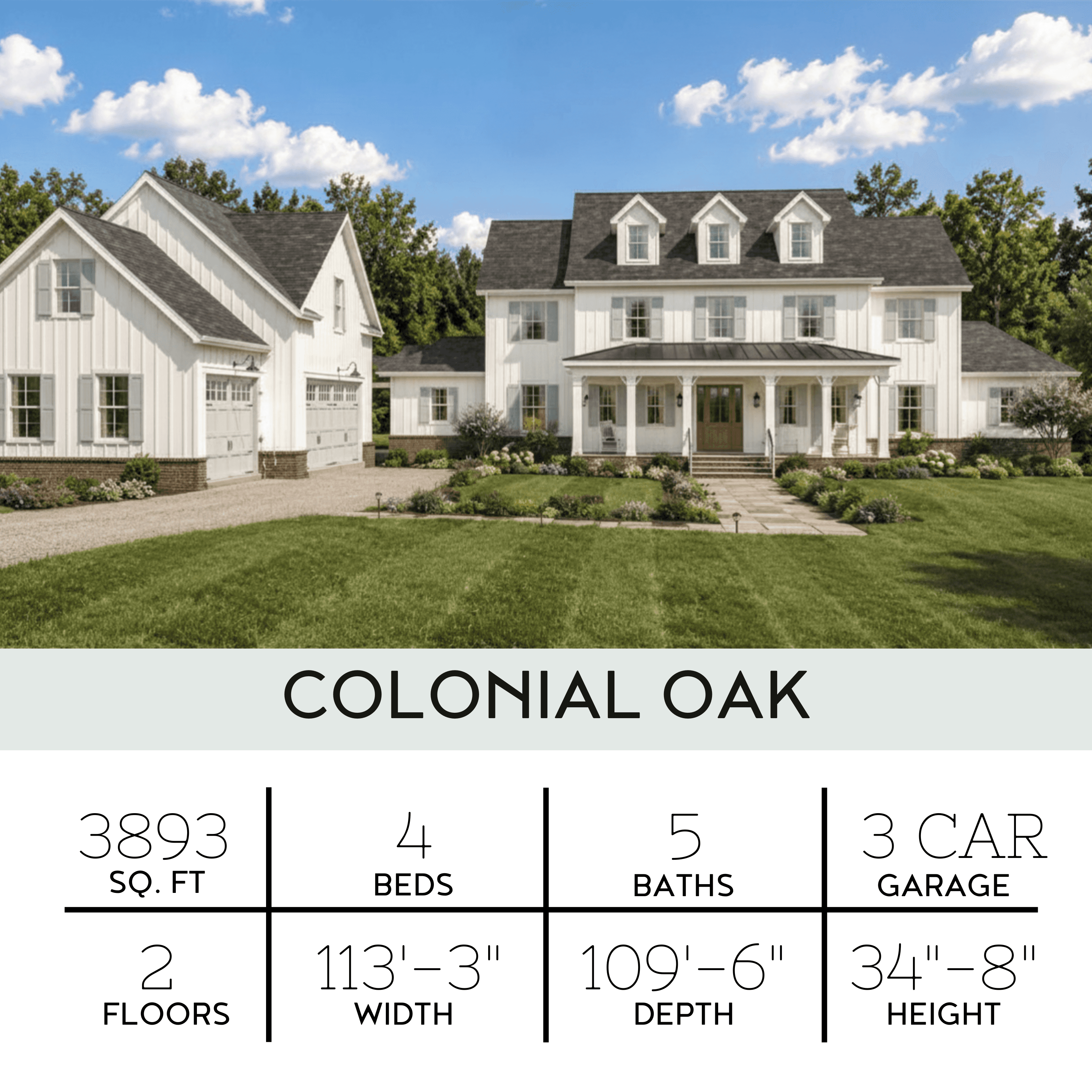 Colonial Oak Floor Plan