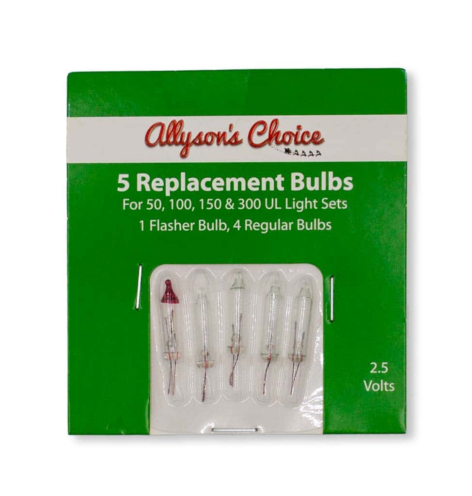 5Pk Mini Light Replacement Bulbs – Clear