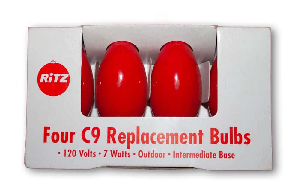 4Pk C9 Bulbs – Ceramic Red
