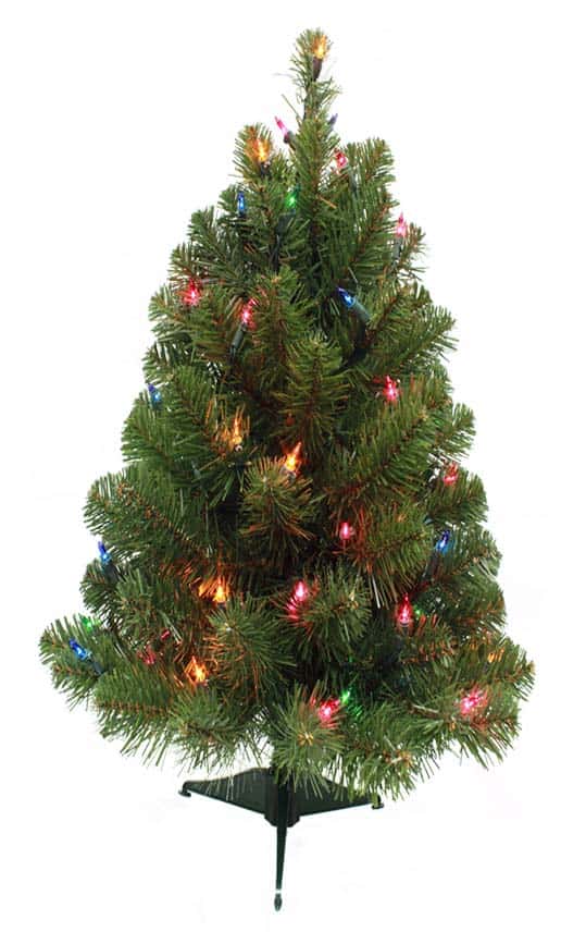3′ Norway Spruce – Clear Lights
