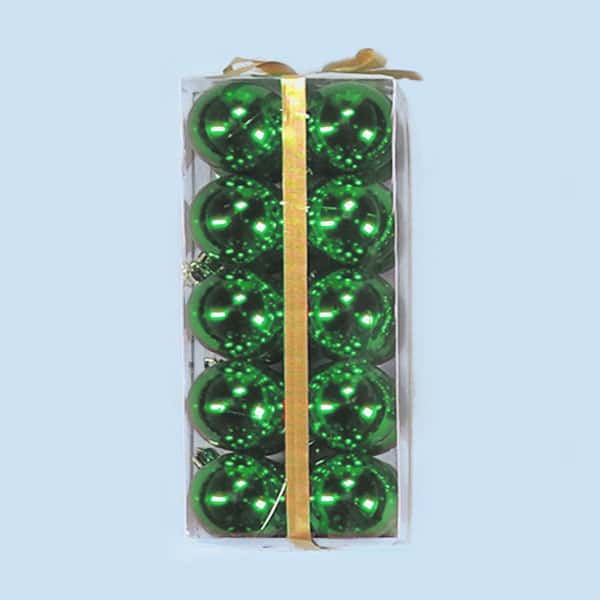 50mm Shiny Plastic Balls – Green