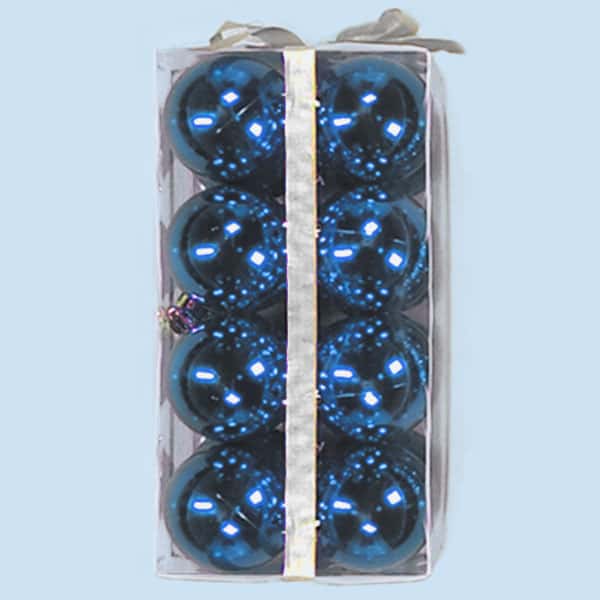 60mm Shiny Plastic Balls – Blue