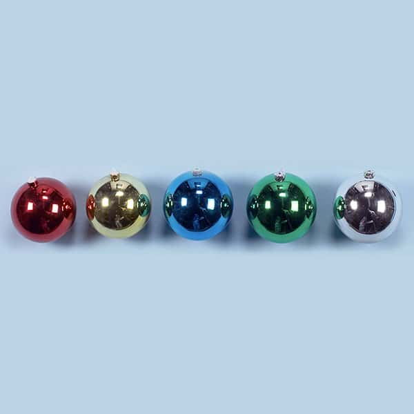 150mm Shatterproof Assorted Shiny Plastic Balls