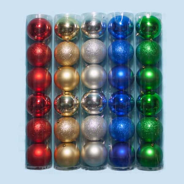 6Pk 100mm Assorted Plastic Balls