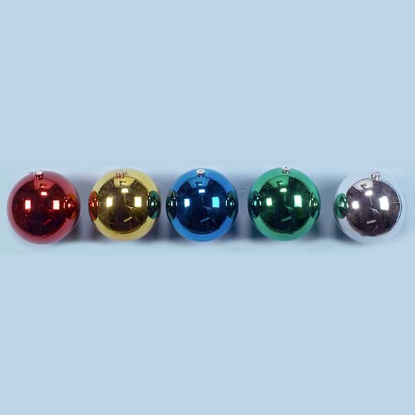 300mm Shatterproof Assorted Shiny Plastic Balls