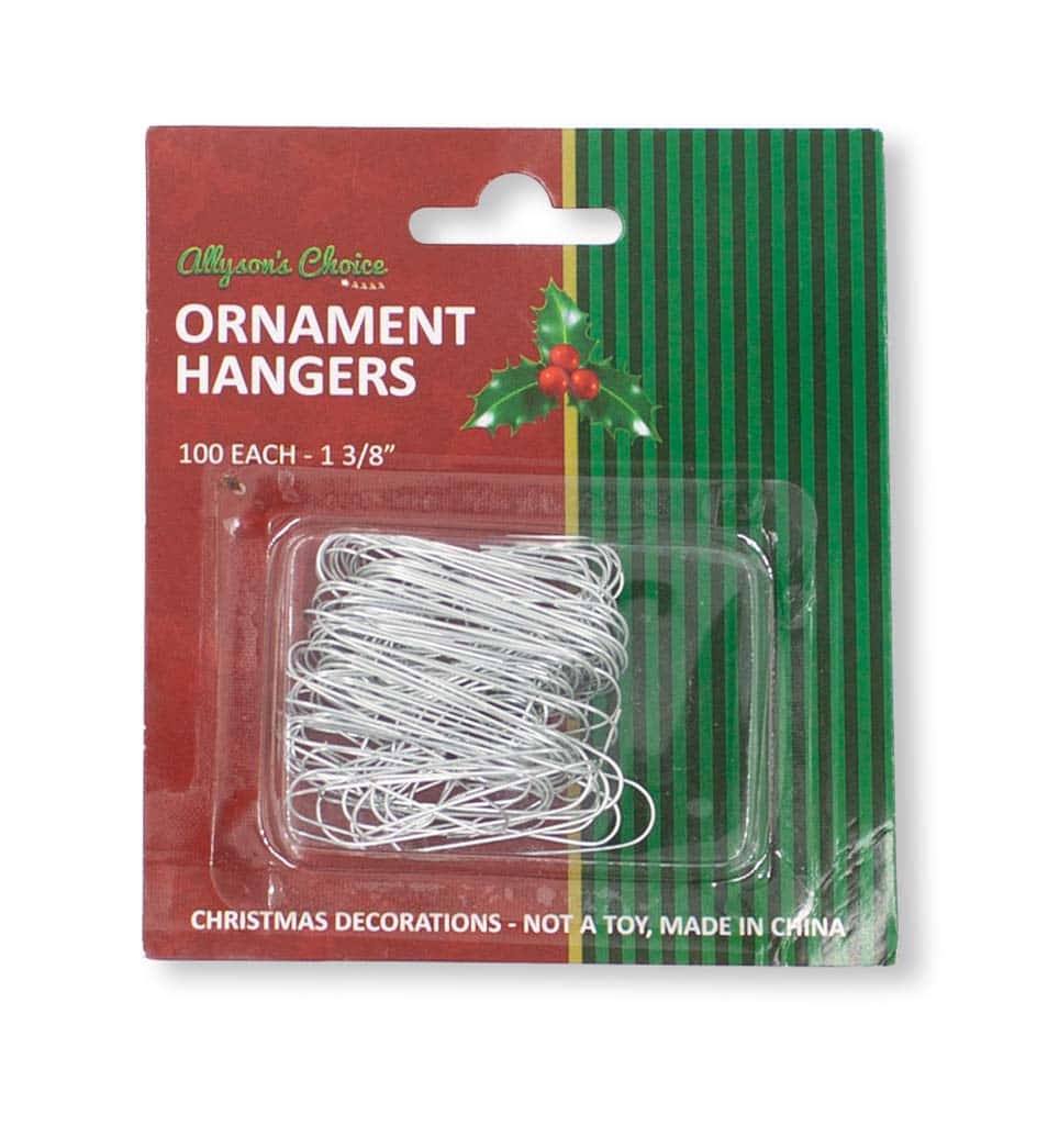 100Pk 1.375″ Ornament Hangers
