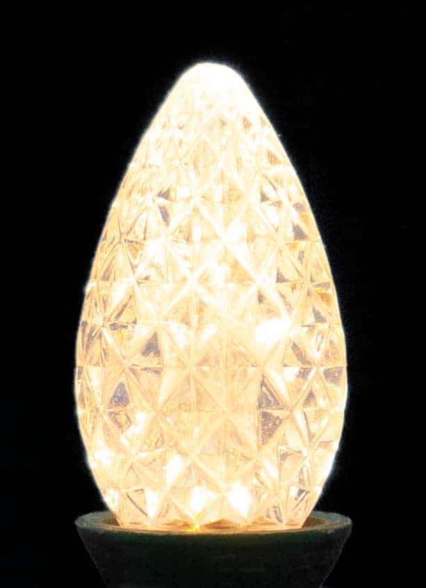 C7 Faceted LED Twinkle Bulb – Warm White