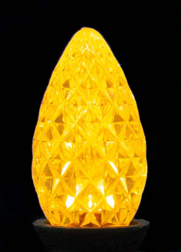 C7 Faceted LED Bulb – Yellow