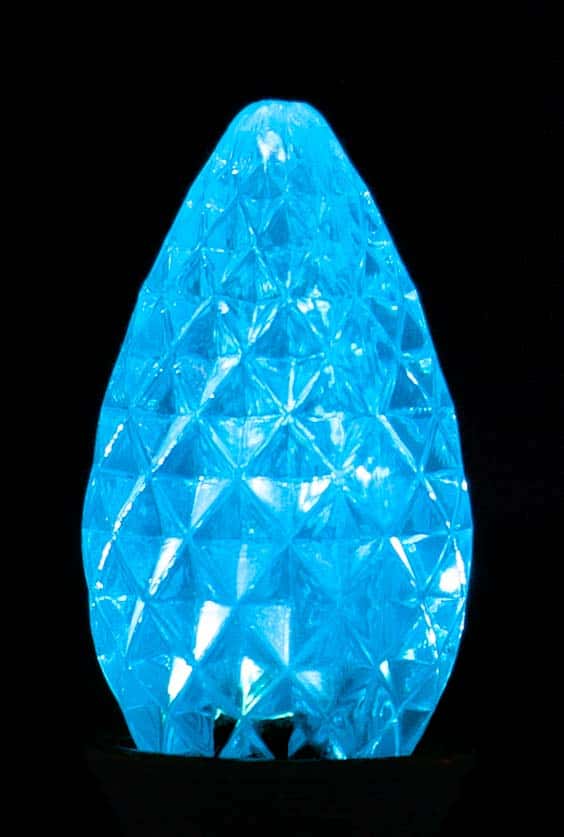 C7 Faceted LED Bulb – Teal