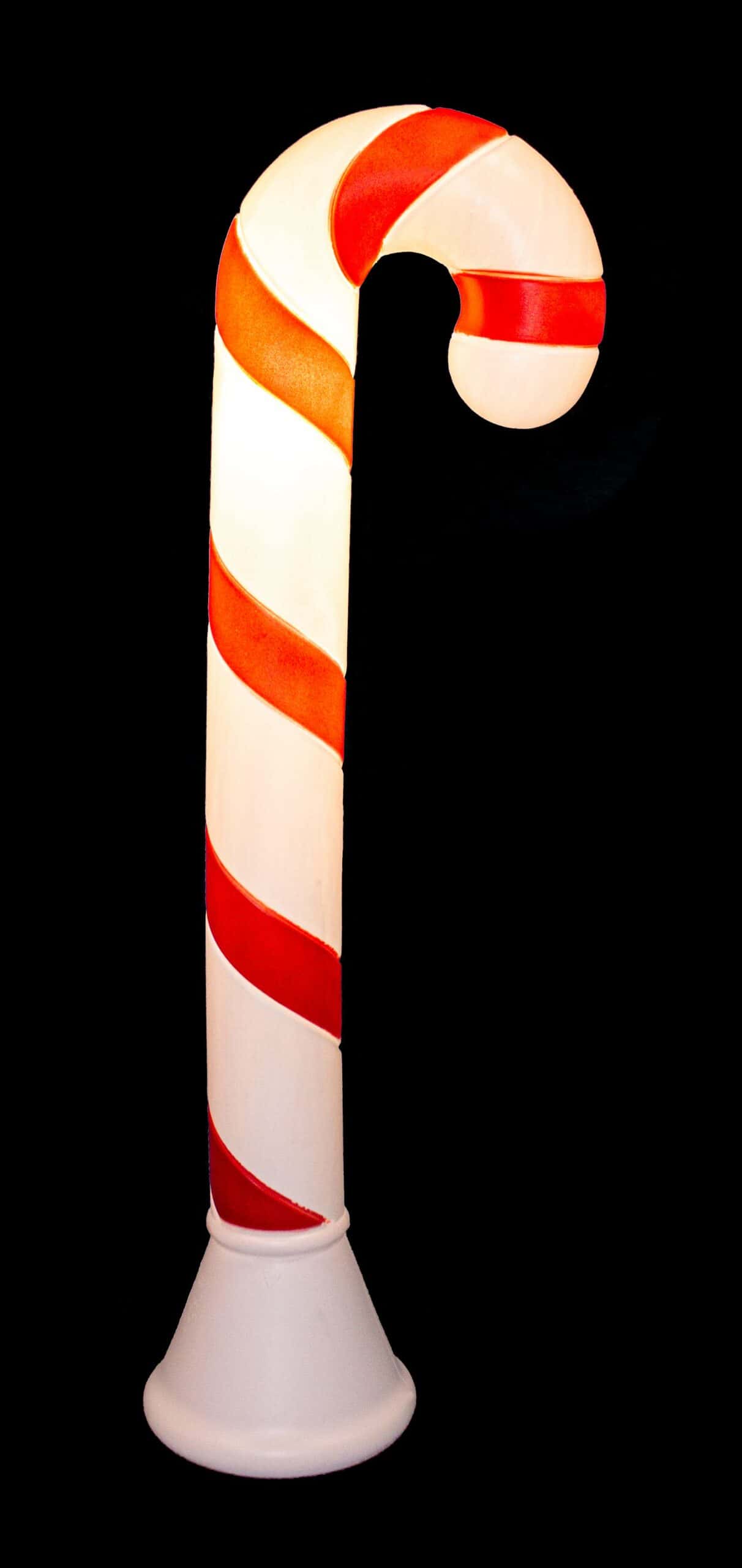 40″ Blow-Mold Candy Cane