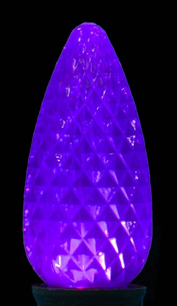 C9 Faceted LED Bulb – Purple
