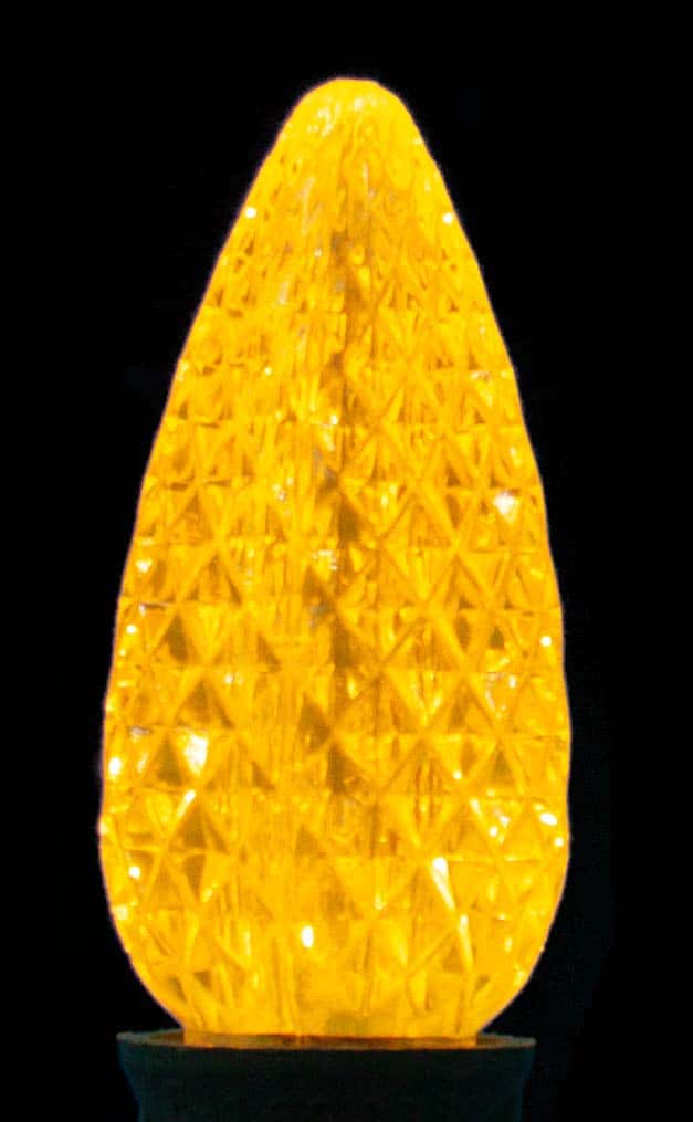 C9 Faceted LED Bulb – Yellow