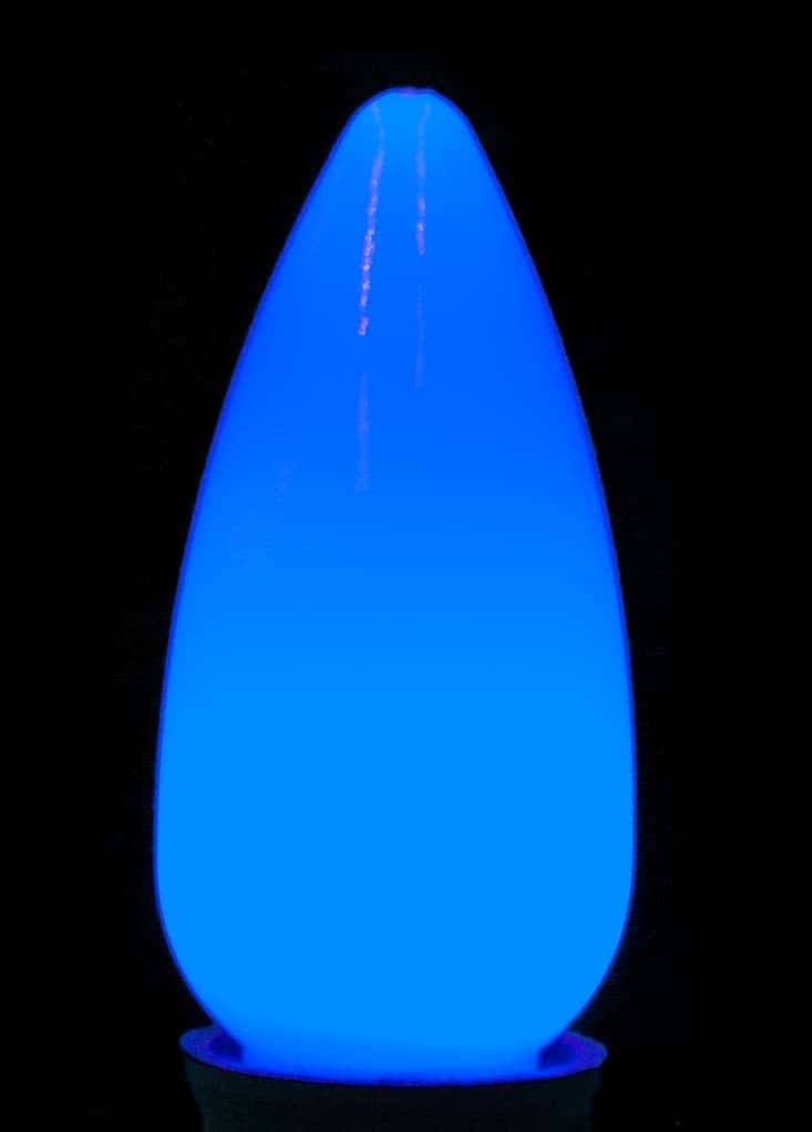 C9 Smooth Opaque LED Bulb – Blue