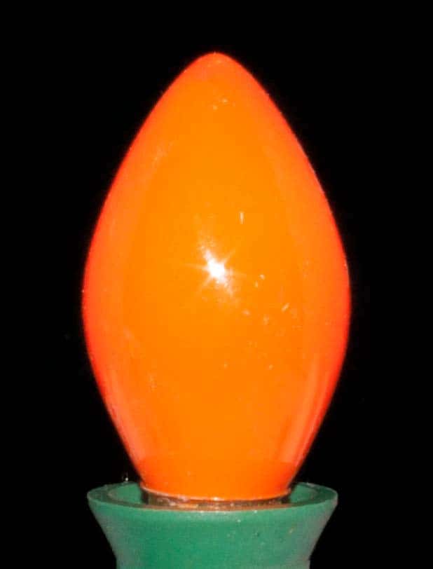 C7 Incandescent Bulb – Ceramic Orange