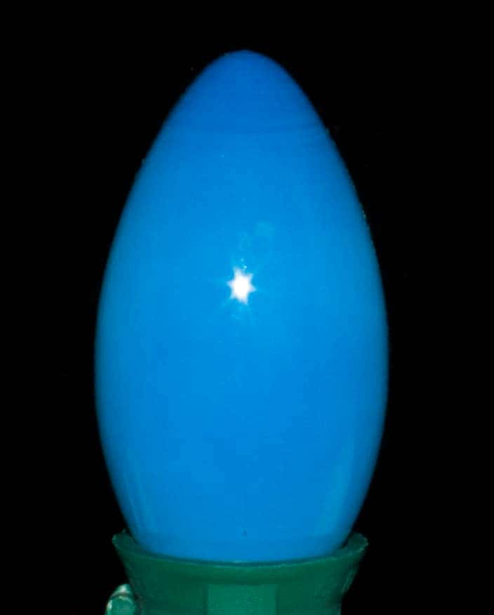C9 Incandescent Bulb – Ceramic Blue