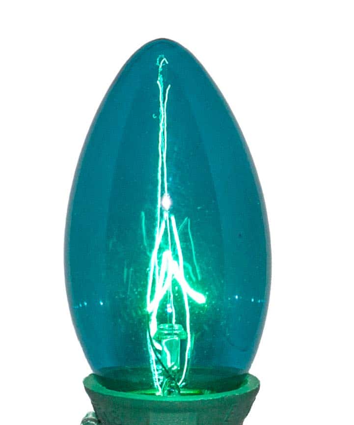 C9 Incandescent Bulk Bulb – Teal