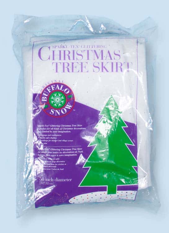 Glittered Christmas Tree Skirt