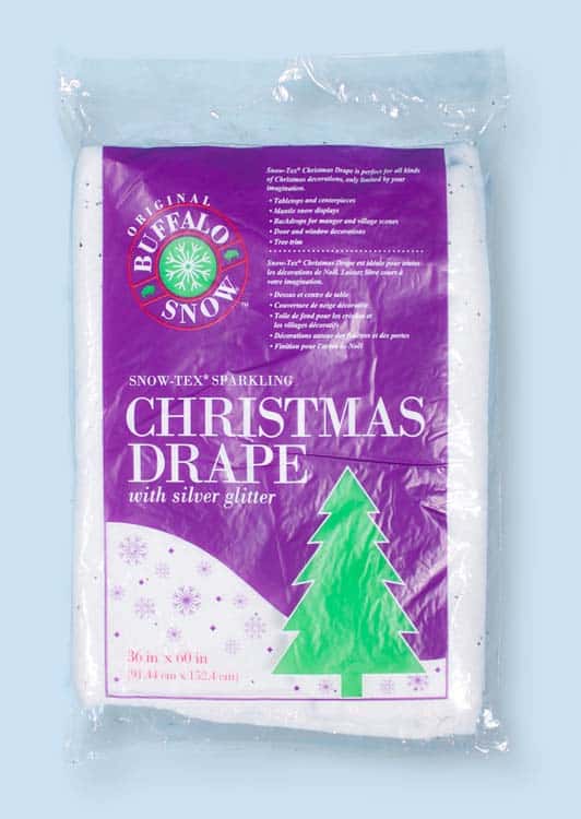 Glittered Christmas Drape