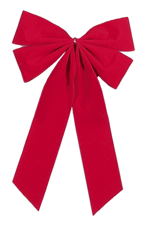 Red Velvet 4 Loop Bow