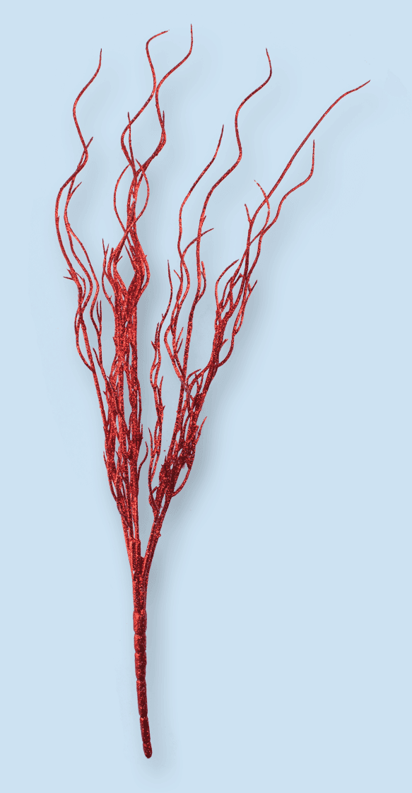 20″ Twig Spray – Red
