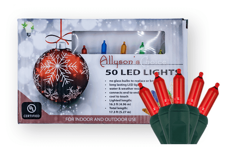 50 LED Mini Set – Red