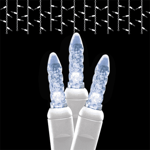 70 LED M5 Icicle Set – Cool White