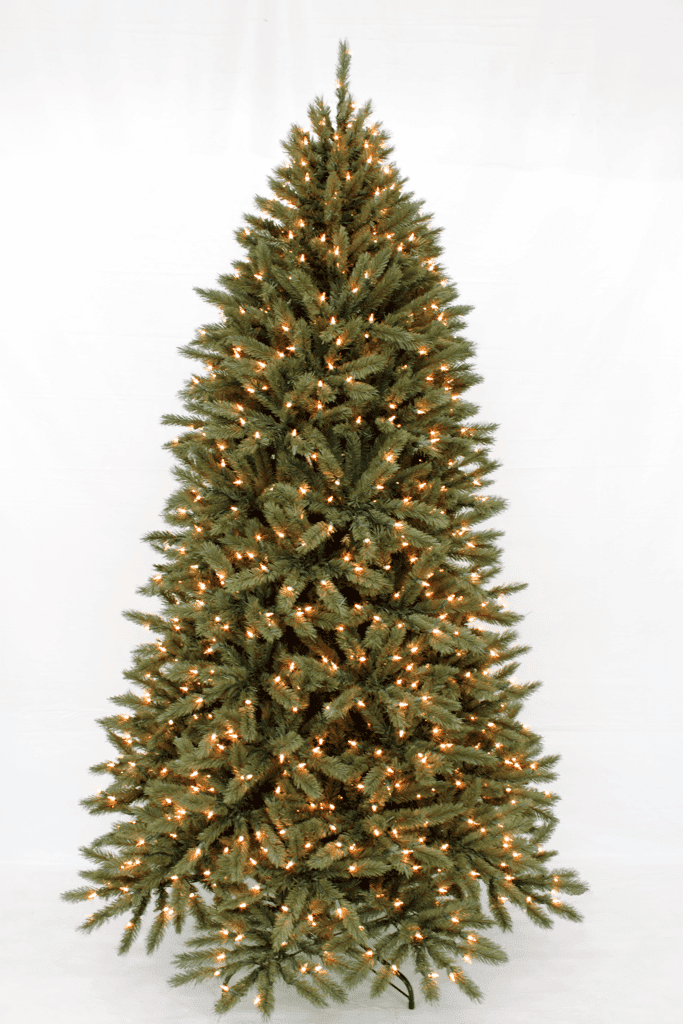 Prelit Incandescent Slim Frazier Fir – 9′, Clear Lights
