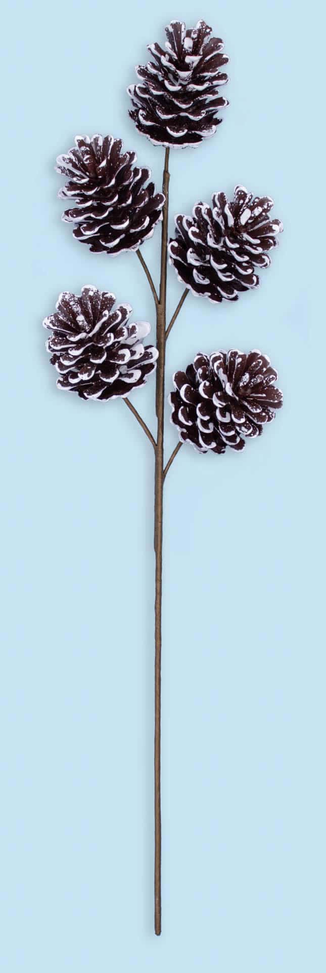 22″ Spray With Jumbo Frosted White Tipped Pine Cones