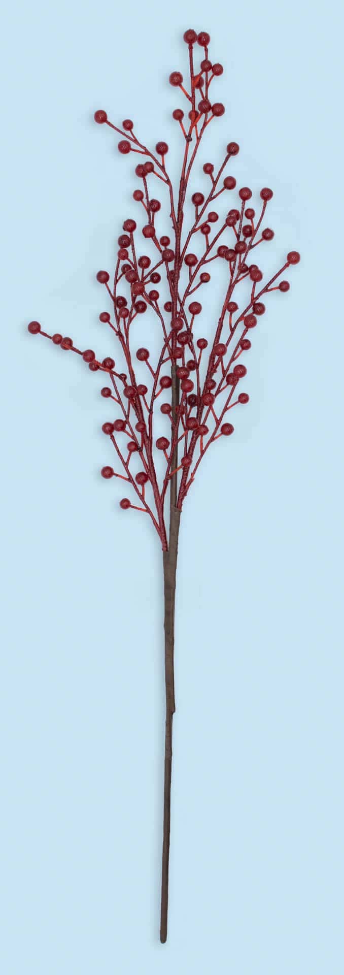Plastic Small Red Berry Spray