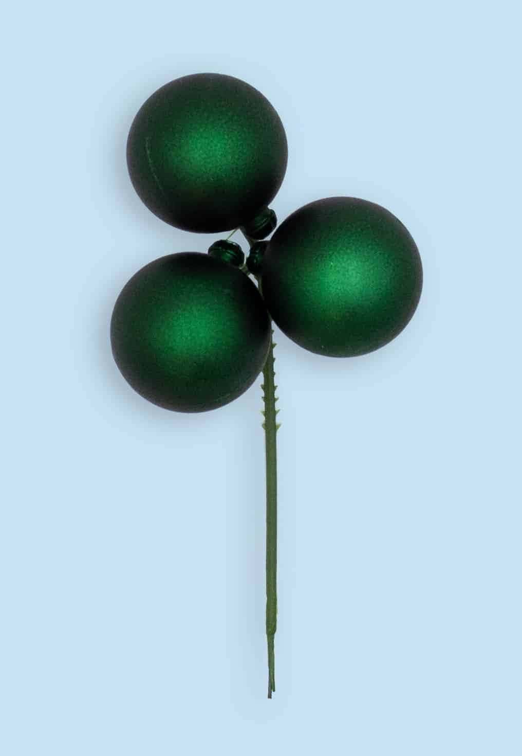30mm Triple Green Matte Ball Pick