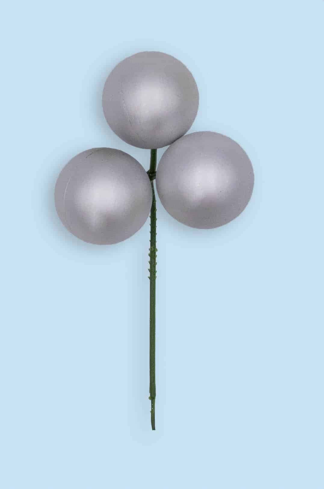 50mm Triple Silver Matte Ball Pick