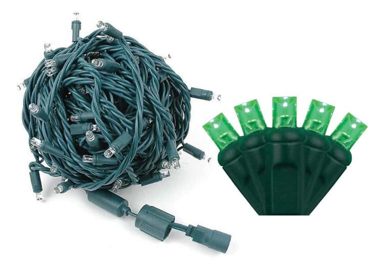 70 LED Balled 5MM Coaxial Set – Green