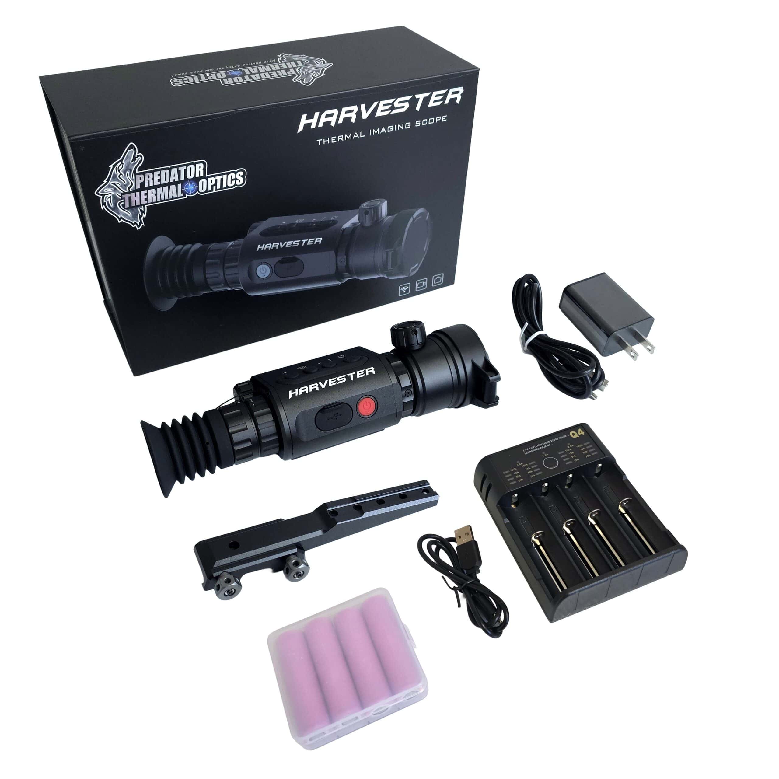 Predator Thermal Optics Harvester 35-384 Thermal Riflescope (Free Additional Batteries and Charger!)