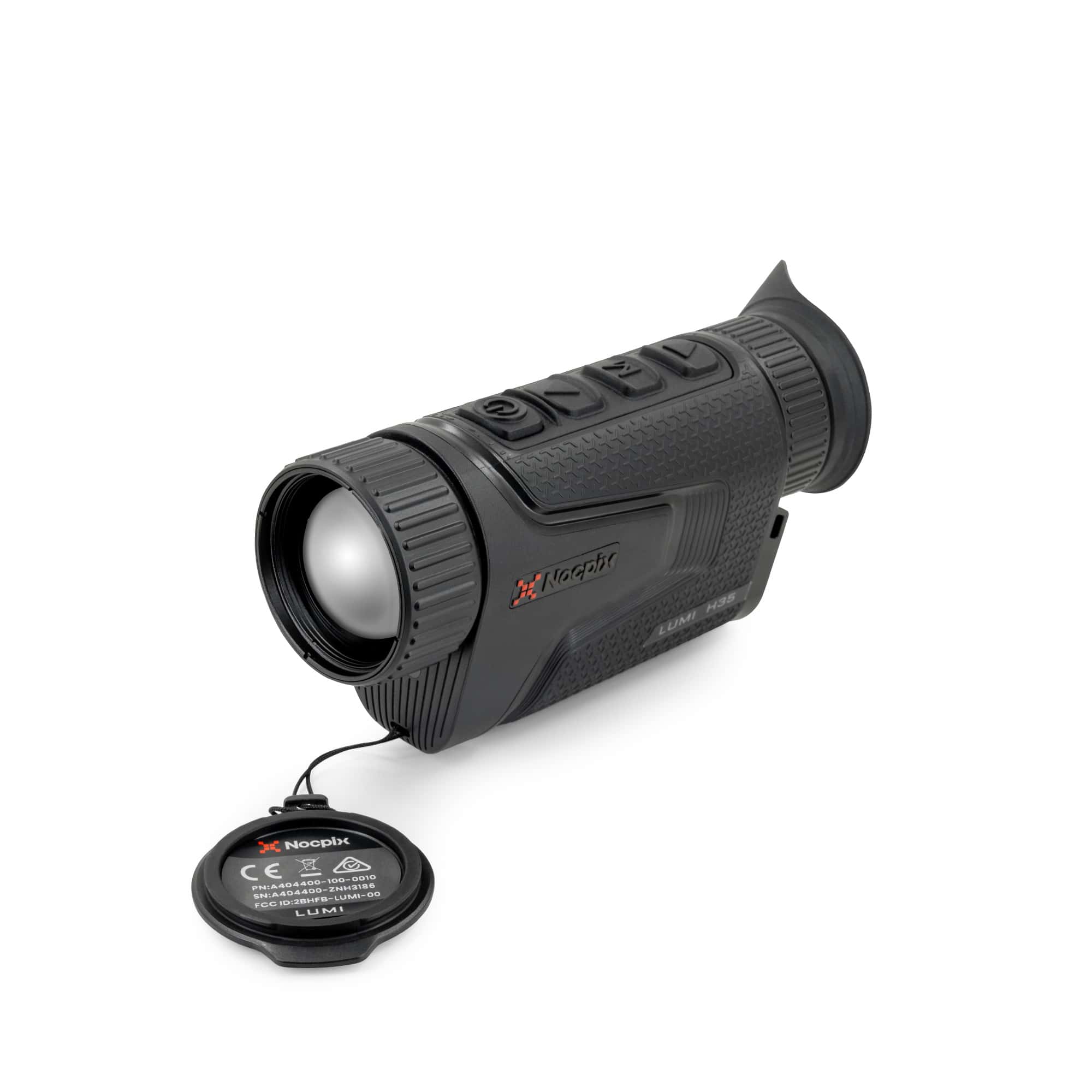 Nocpix LUMI H35 Thermal Monocular – FREE 2× 18650 Batteries, 4-Port Charger & Lanyard
