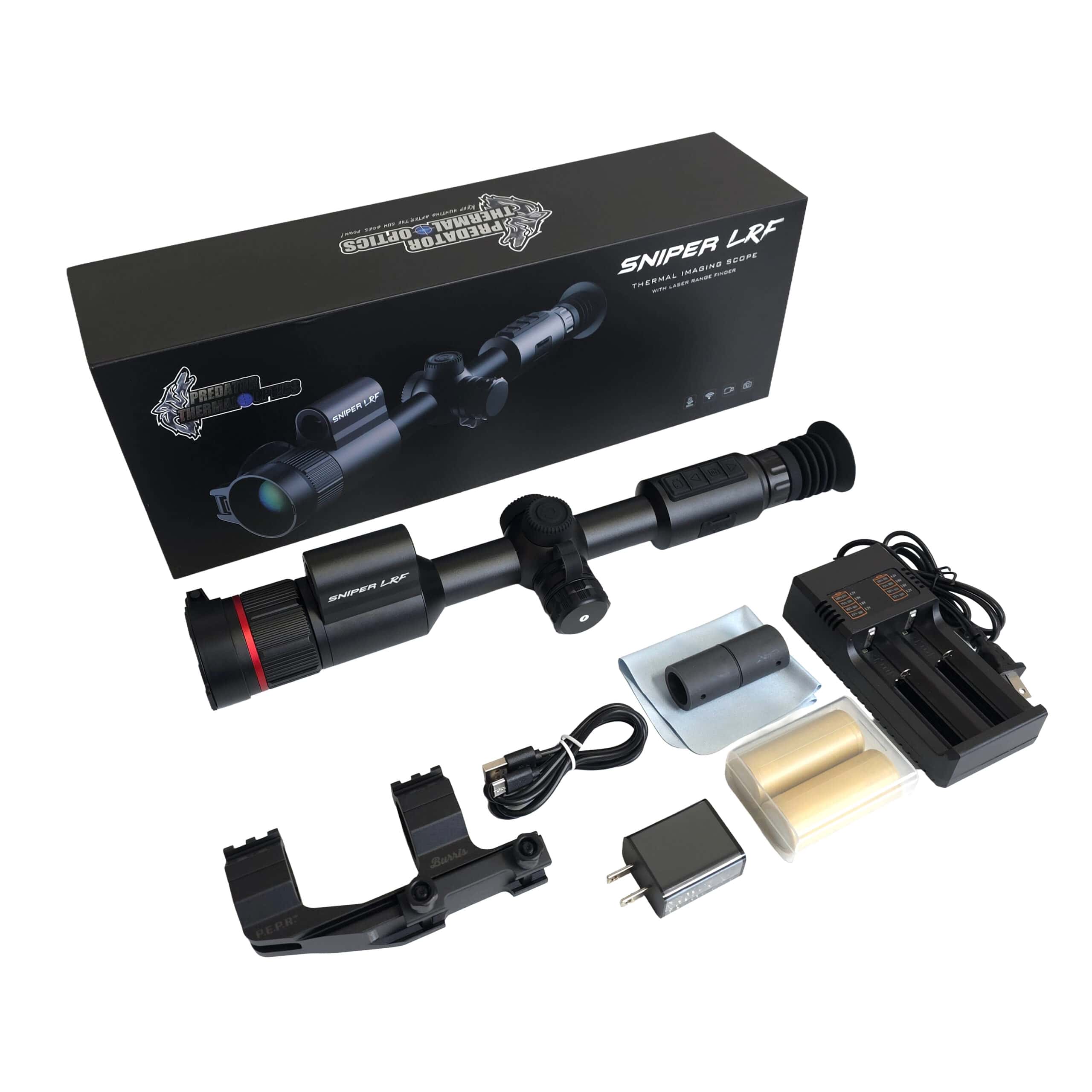 Predator Thermal Optics Sniper LRF 50-640 Laser Rangefinder Thermal Riflescope