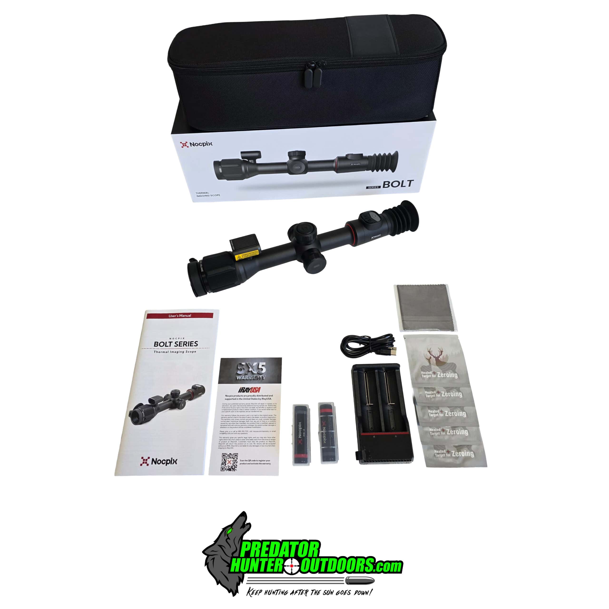 Nocpix BOLT P25R LRF Thermal Weapon Sight 3.5× 256×192 25mm – DEMO UNIT