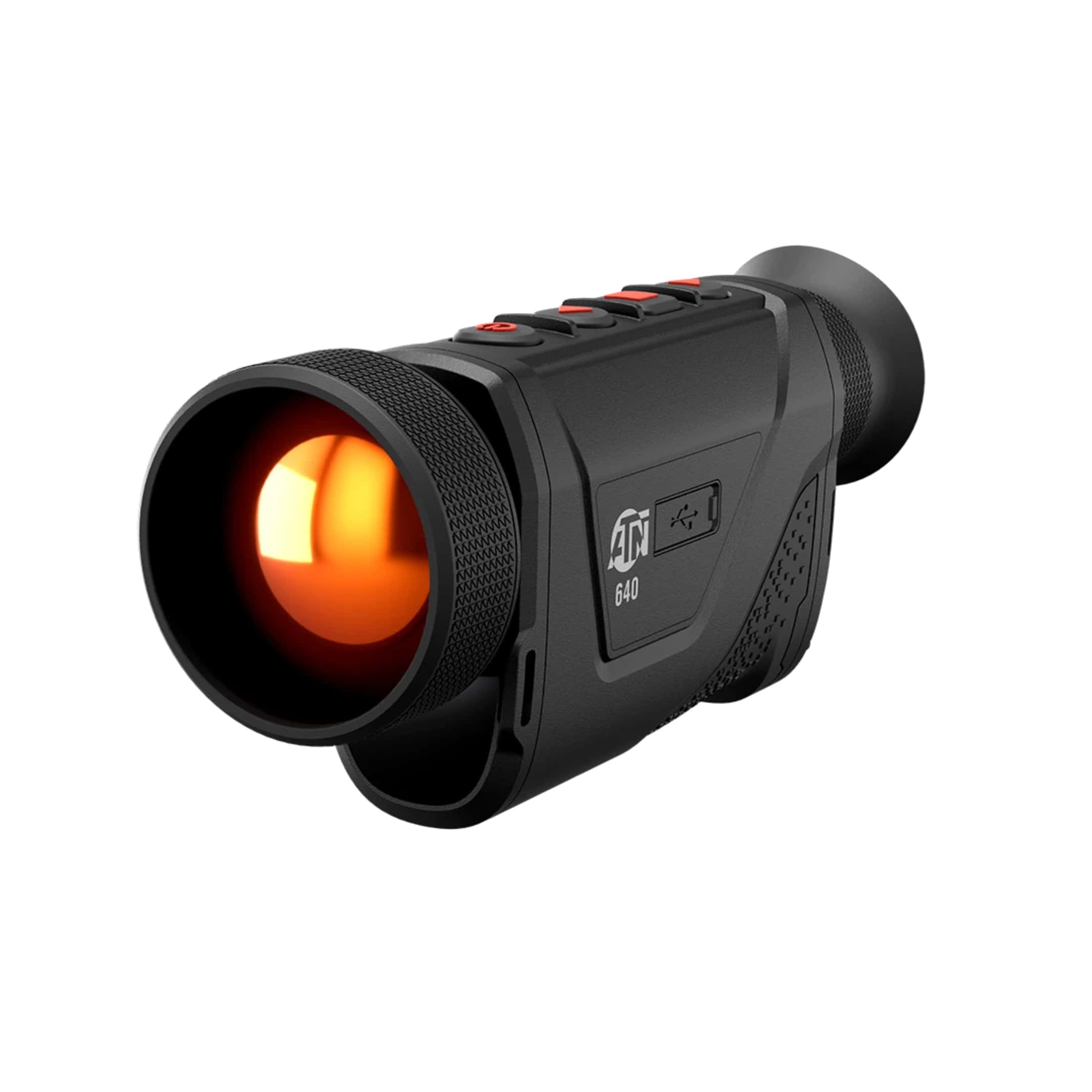 ATN BlazeHunter 650 LRF Thermal Monocular – FREE 2× 18650 Batteries, 4-Port Charger & Lanyard