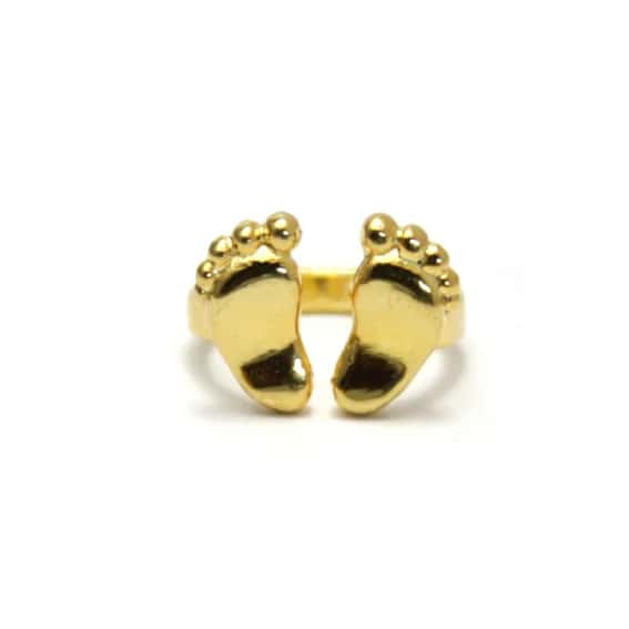 No.HC 010 24K 순금 한돈 발바닥 반지 24k Gold Baby Ring