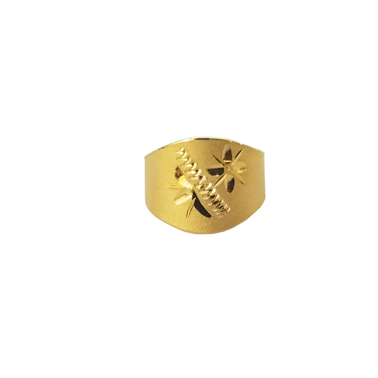No.B031  24k 순금 반돈 돌반지 1.87grams 99.9%