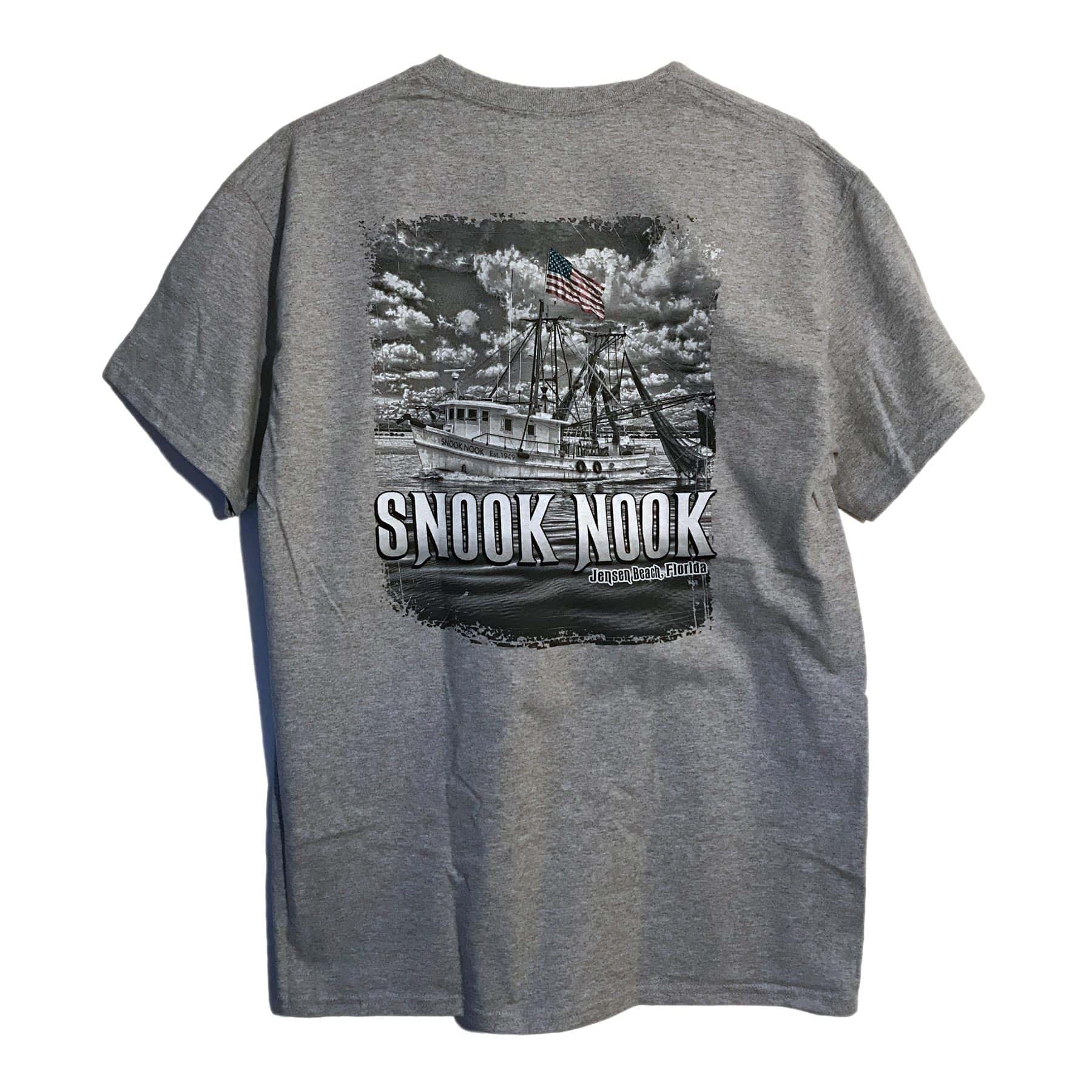 Snook Nook Cotton Grey Shrimp Boat Shirt