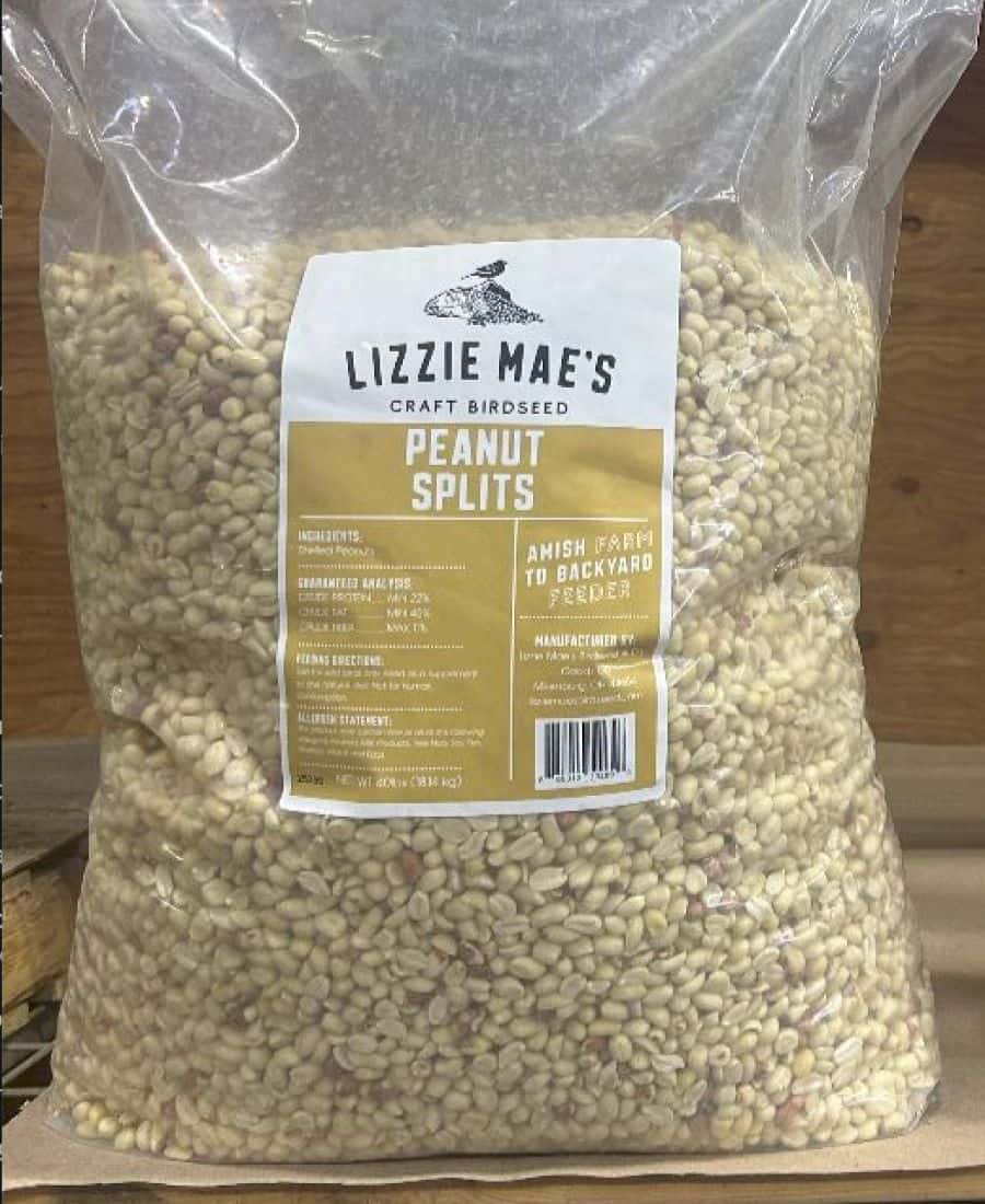 Lizzie Mae’s No Shell Peanuts Craft Birdseed 40lb Bag