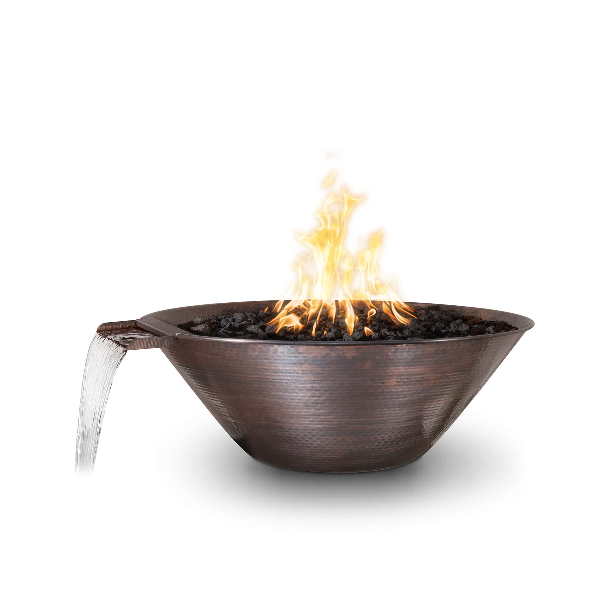 Remi Hammered Patina Copper – Fire &amp; Water Bowl