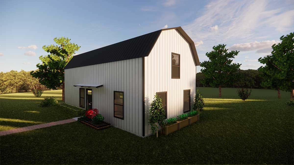 The Linde – 680 SF Gambrel Barn Style