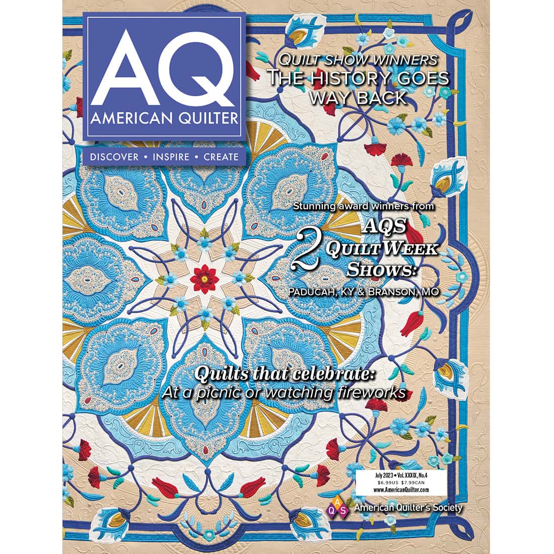 American Quilter Magazine July 2023
