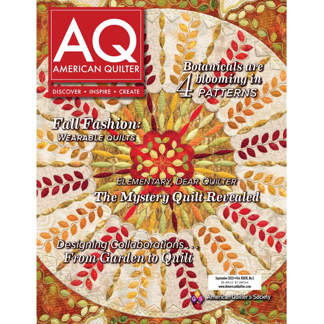 American Quilter Magazine September 2023