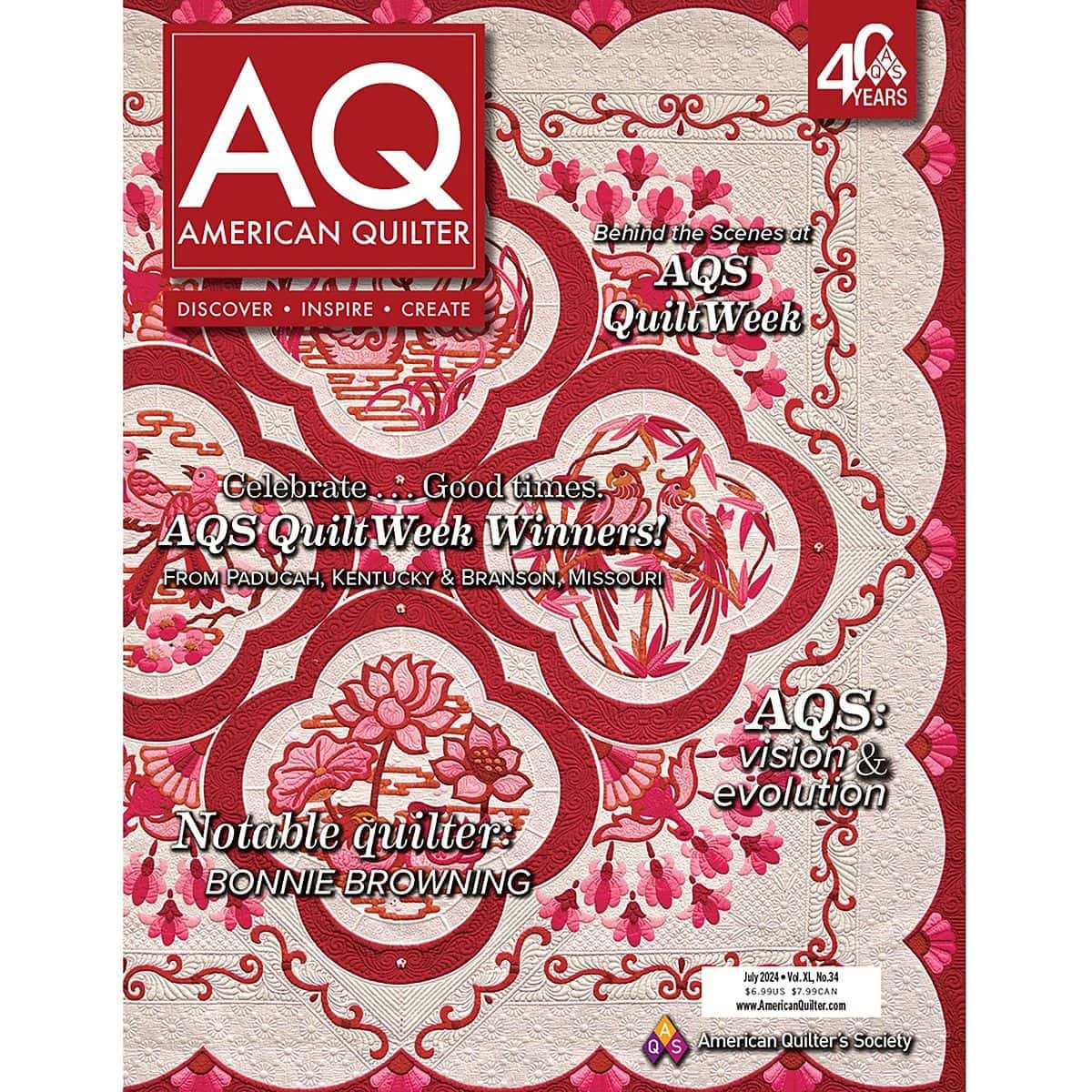 American Quilter Magazine July 2024