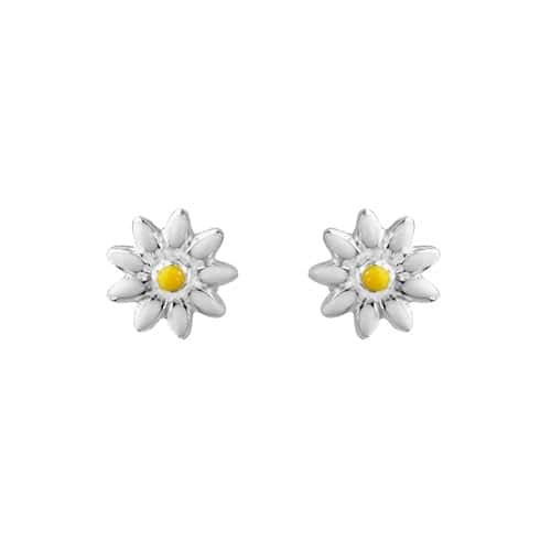 STERLING DAISY EARRINGS